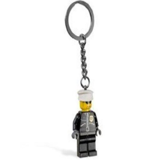 Personalised Lego Policeman  keyring / bagcharm 2 designs you chose the name 